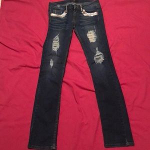 A7 Swarovski Crystal Jeans